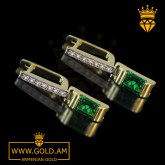 Buy 14k gold earrings for women armenian gold fashion jewelry где купить золотые серьги с драгоценными камнями недорого Серьги из золота (10)
